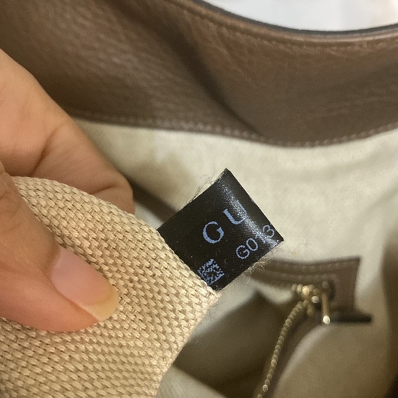 Gucci Bamboo White Floral Canvas Two Way Tote Bag - Picture 17 of 17